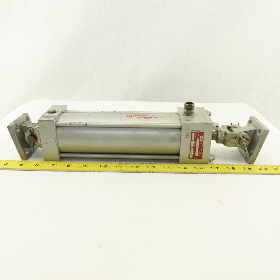 Milwaukee 520-61-21-1 2.5" Bore 6.5" Stroke Hydraulic Pneumatic Cylinder 1000PSI
