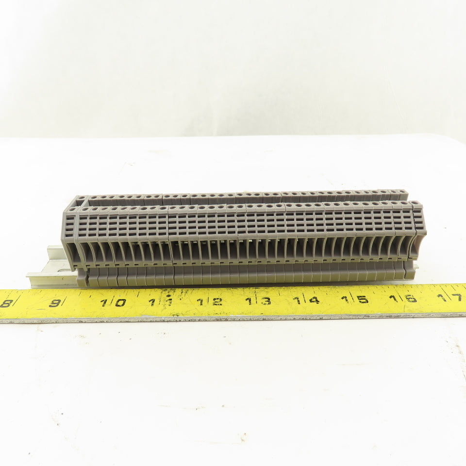 Kema 03ATEX2118U Euro 2.5 Electrical Terminal Block Strip 600V 20A Lot Of 36