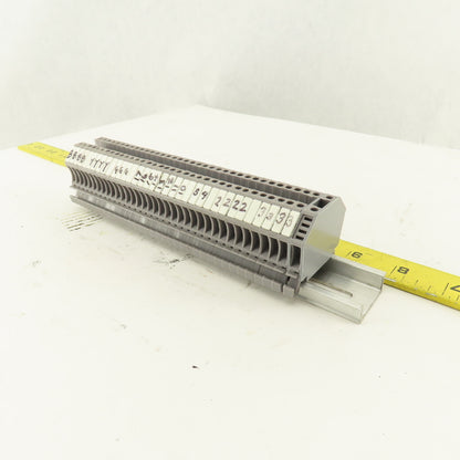 Kema 03ATEX2118U Euro 2.5 Electrical Terminal Block Strip 600V 20A Lot Of 36