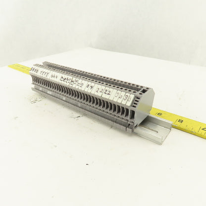 Kema 03ATEX2118U Euro 2.5 Electrical Terminal Block Strip 600V 20A Lot Of 36