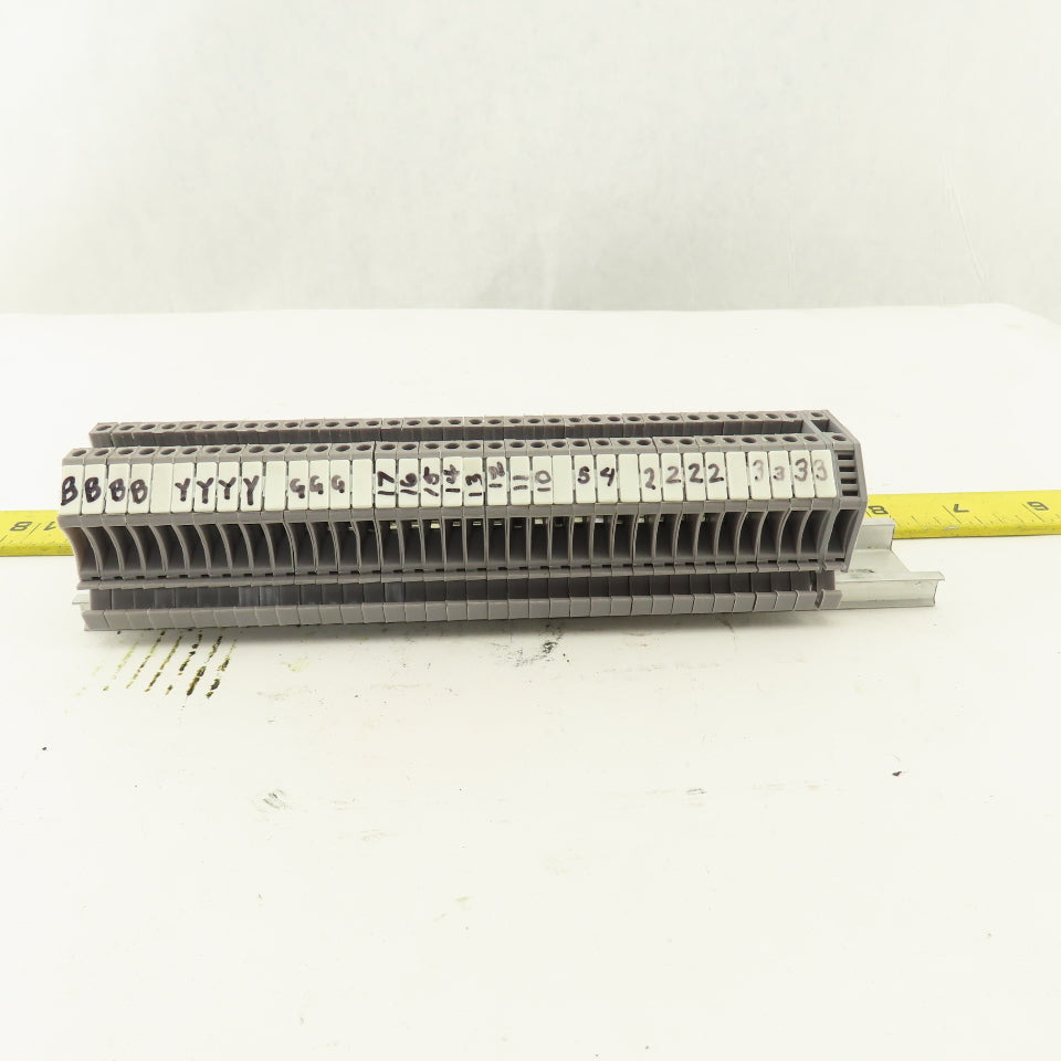 Kema 03ATEX2118U Euro 2.5 Electrical Terminal Block Strip 600V 20A Lot Of 36
