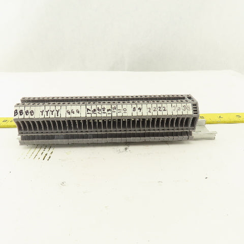 Kema 03ATEX2118U Euro 2.5 Electrical Terminal Block Strip 600V 20A Lot Of 36