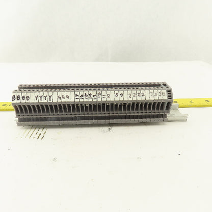 Kema 03ATEX2118U Euro 2.5 Electrical Terminal Block Strip 600V 20A Lot Of 36