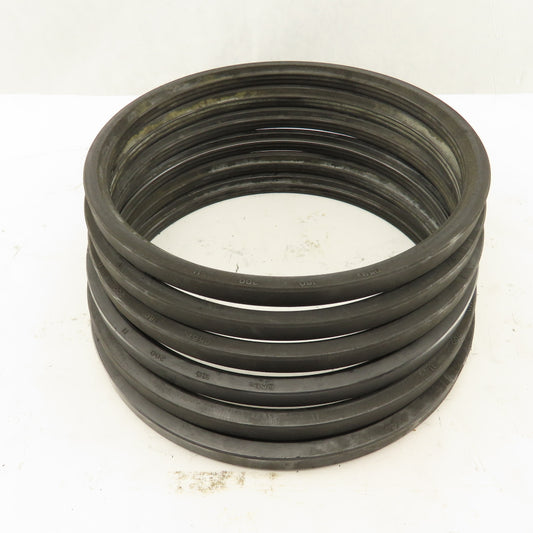 NDK 180-200-11 Steel Band Piston Seal 180mm ID 200mm OD Lot Of 6