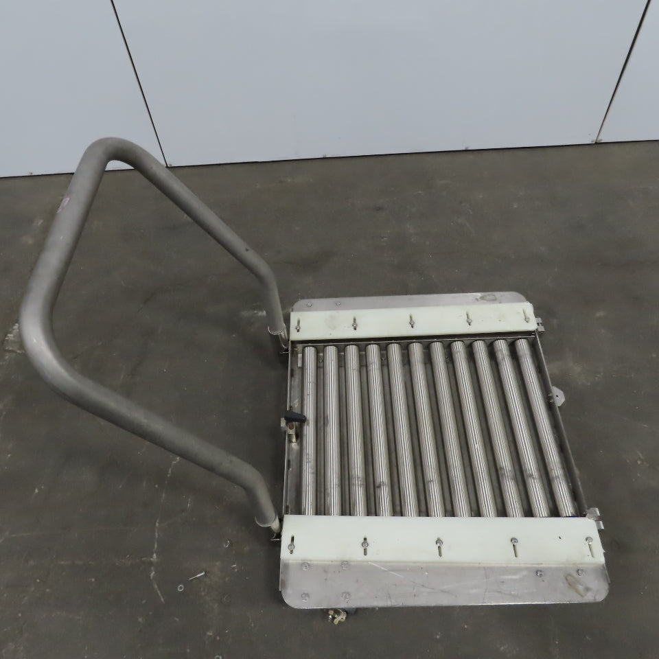 Stainless Steel 1.90" Gravity Roller Fixture Tooling Changer Cart 21"x27"