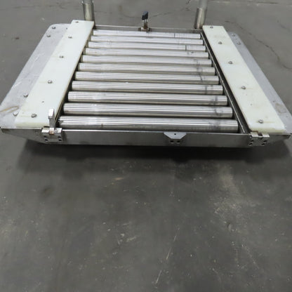 Stainless Steel 1.90" Gravity Roller Fixture Tooling Changer Cart 21"x27"