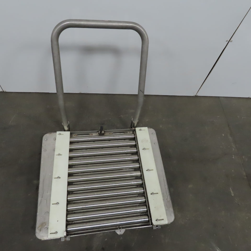 Stainless Steel 1.90" Gravity Roller Fixture Tooling Changer Cart 21"x27"