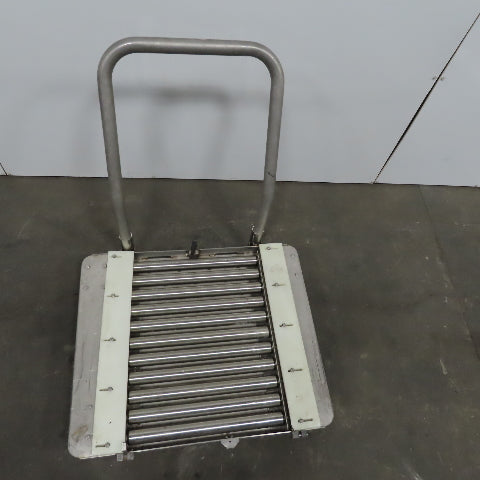 Stainless Steel 1.90" Gravity Roller Fixture Tooling Changer Cart 21"x27"