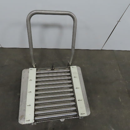 Stainless Steel 1.90" Gravity Roller Fixture Tooling Changer Cart 21"x27"