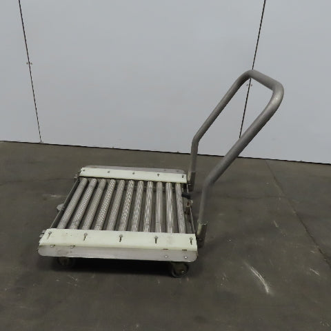 Stainless Steel 1.90" Gravity Roller Fixture Tooling Changer Cart 21"x27"