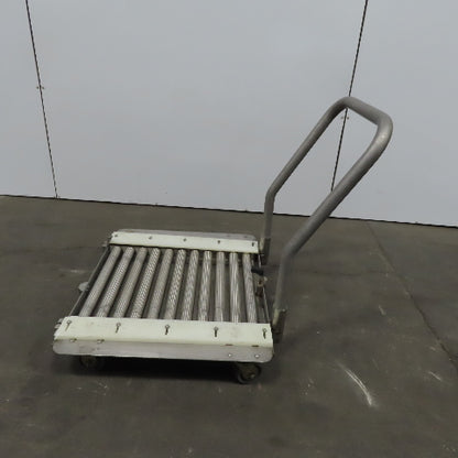 Stainless Steel 1.90" Gravity Roller Fixture Tooling Changer Cart 21"x27"