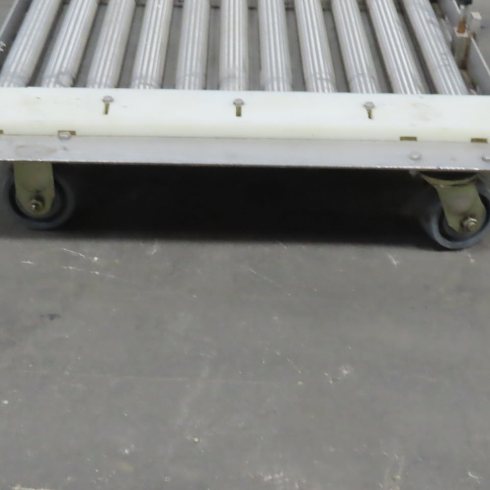 Stainless Steel 1.90" Gravity Roller Fixture Tooling Changer Cart 21"x27"