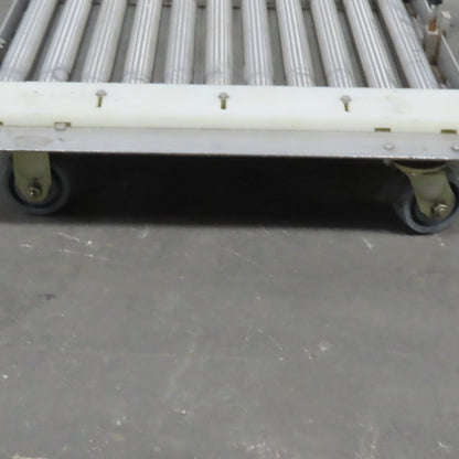 Stainless Steel 1.90" Gravity Roller Fixture Tooling Changer Cart 21"x27"