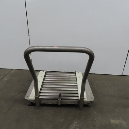 Stainless Steel 1.90" Gravity Roller Fixture Tooling Changer Cart 21"x27"