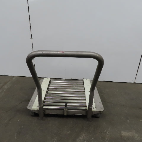 Stainless Steel 1.90" Gravity Roller Fixture Tooling Changer Cart 21"x27"