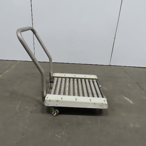 Stainless Steel 1.90" Gravity Roller Fixture Tooling Changer Cart 21"x27"
