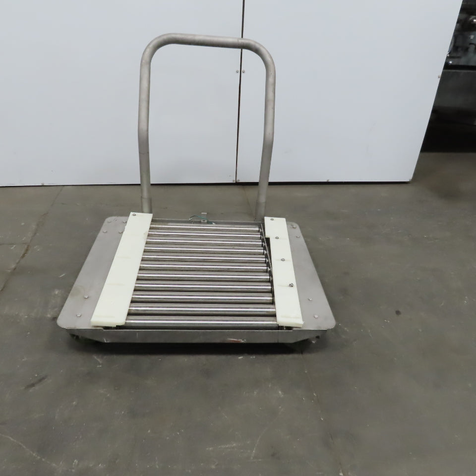 Stainless Steel 1.90" Gravity Roller Fixture Tooling Changer Cart 21"x27"