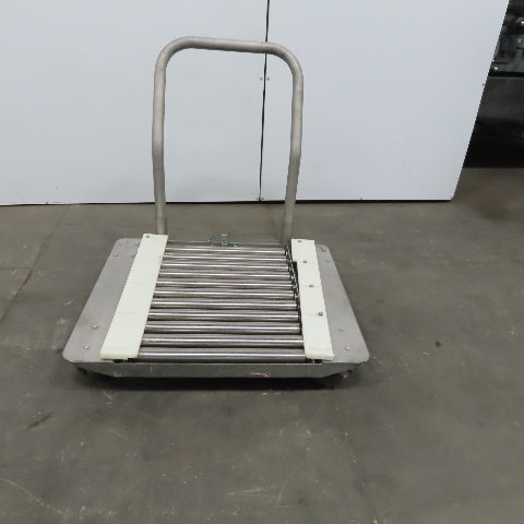 Stainless Steel 1.90" Gravity Roller Fixture Tooling Changer Cart 21"x27"