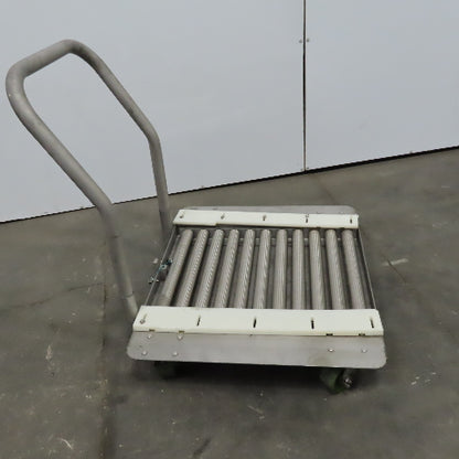 Stainless Steel 1.90" Gravity Roller Fixture Tooling Changer Cart 21"x27"