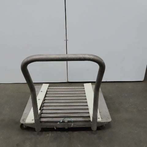 Stainless Steel 1.90" Gravity Roller Fixture Tooling Changer Cart 21"x27"