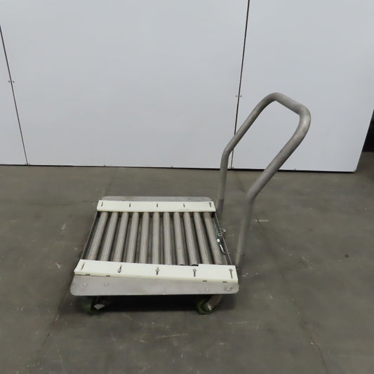 Stainless Steel 1.90" Gravity Roller Fixture Tooling Changer Cart 21"x27"