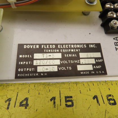 Dover Flexo TI-5 Web Tension Monitor Controller Boards