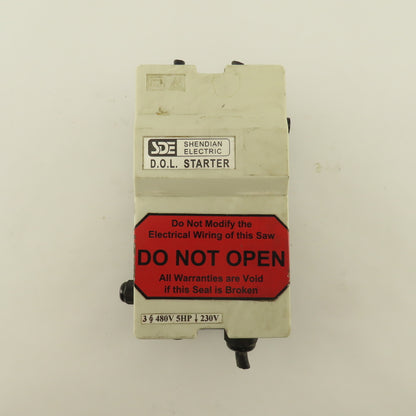 Shendian Electric 600V 10Hp 3Ph Full Voltage Starter DOL 230V Coil 8.5A Trip