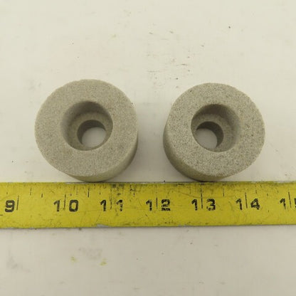 Norton 32A60 J5VBE 2" x 1" x 5/8" Alundum Grinding Wheels Lot Of 2