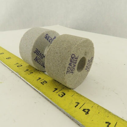 Norton 32A60 J5VBE 2" x 1" x 5/8" Alundum Grinding Wheels Lot Of 2