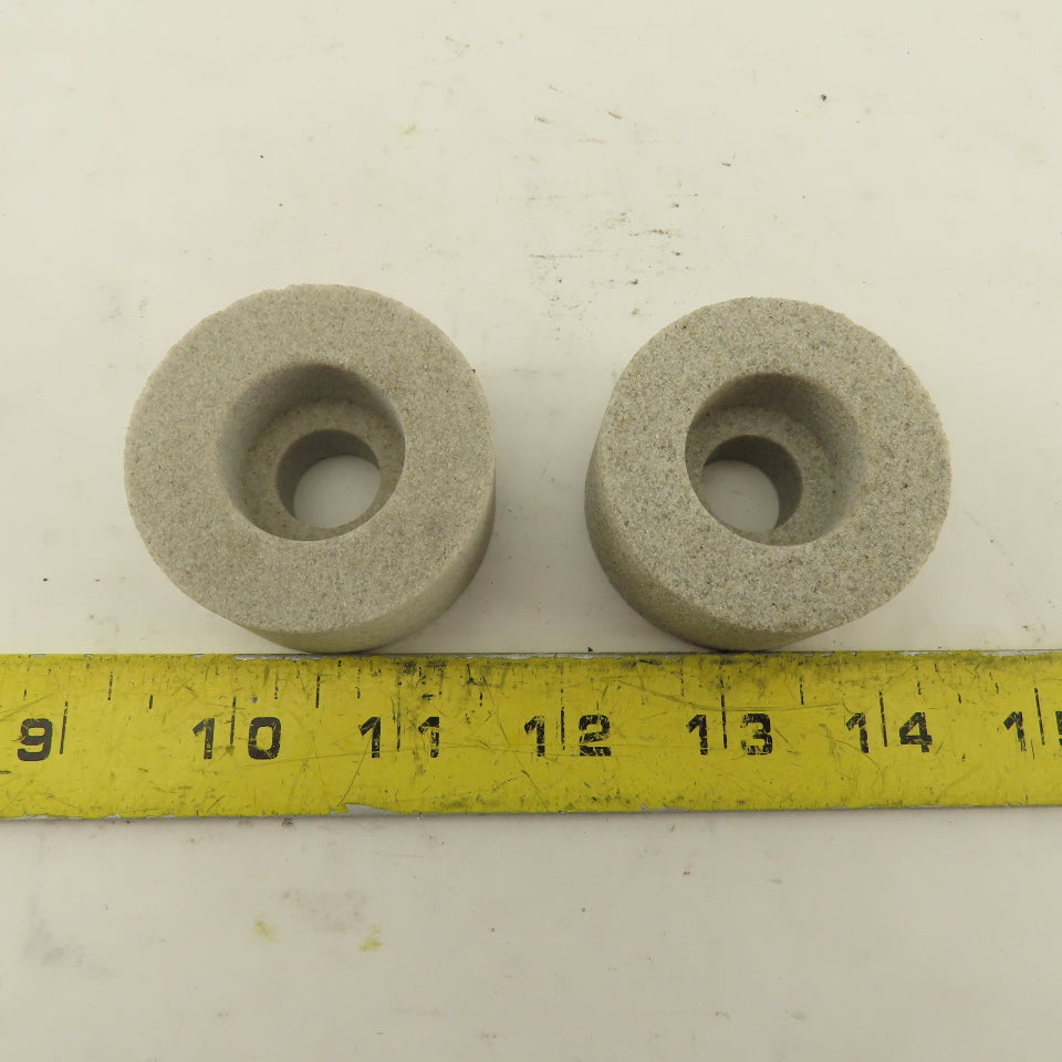 Norton 32A60 J5VBE 2" x 1" x 5/8" Alundum Grinding Wheels Lot Of 2