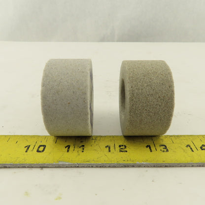 Norton 32A60 J5VBE 2" x 1" x 5/8" Alundum Grinding Wheels Lot Of 2