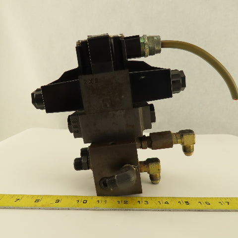Daikin KSO-G02-2CA-10-N 5/3 Position Double Solenoid Regulated Valve 100V Coil