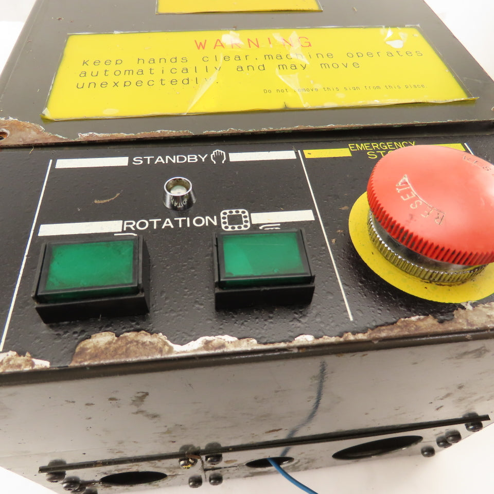 Hitachi Seiki VK65 ATC Carousel Electrical Enclosure Wire Duct Operator Buttons