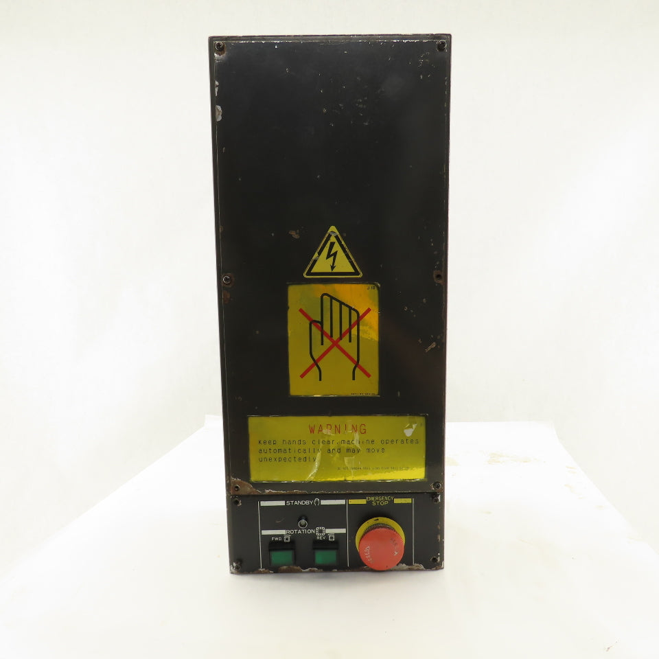 Hitachi Seiki VK65 ATC Carousel Electrical Enclosure Wire Duct Operator Buttons