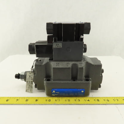 Tokyo Keiki DG5V-72A-8-E-TP2-T-84-JA 2 Way Hydraulic Valve Single Solenoid 100V