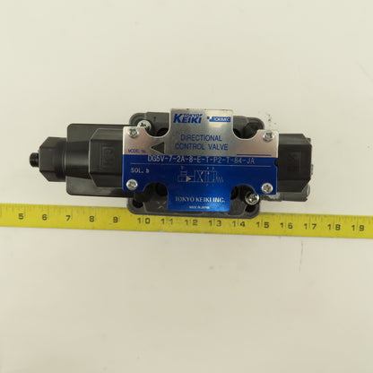 Tokyo Keiki DG5V-72A-8-E-TP2-T-84-JA 2 Way Hydraulic Valve Single Solenoid 100V