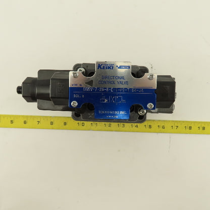 Tokyo Keiki DG5V-72A-8-E-TP2-T-84-JA 2 Way Hydraulic Valve Single Solenoid 100V