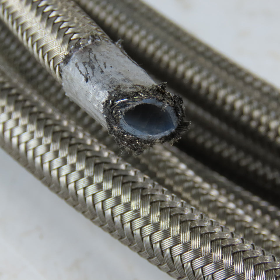 5/16 ID x 7/16" OD  Stainless Steel Braded PTFE Teflon Liner Fuel Hose 29'