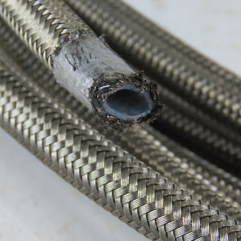 5/16 ID x 7/16" OD  Stainless Steel Braded PTFE Teflon Liner Fuel Hose 29'