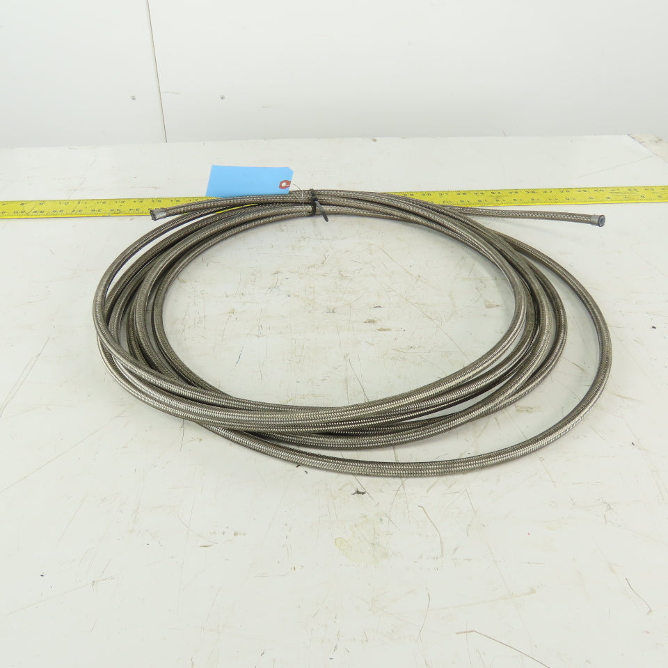 5/16 ID x 7/16" OD  Stainless Steel Braded PTFE Teflon Liner Fuel Hose 29'