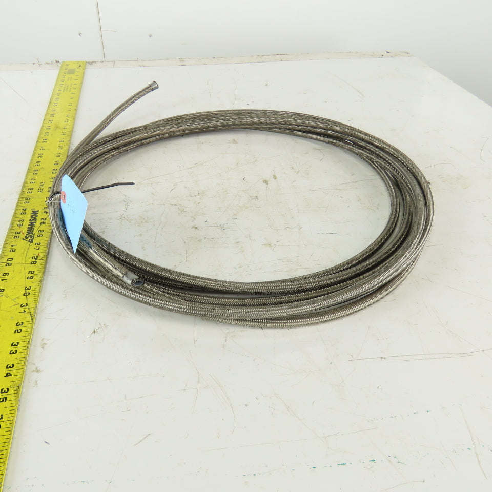 5/16 ID x 7/16" OD  Stainless Steel Braded PTFE Teflon Liner Fuel Hose 29'