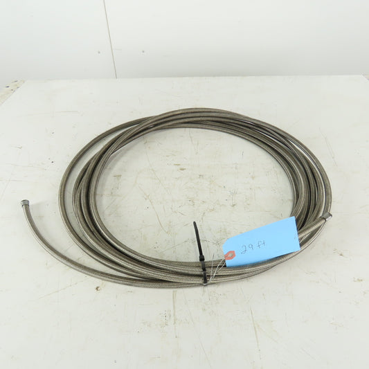 5/16 ID x 7/16" OD  Stainless Steel Braded PTFE Teflon Liner Fuel Hose 29'