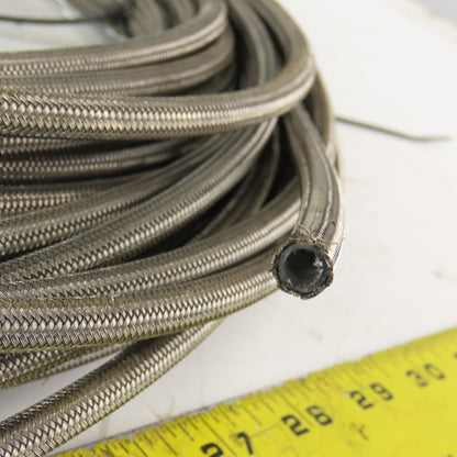 7/32 ID x 5/16" OD  Stainless Steel Braded PTFE Teflon Liner Fuel Hose 115'