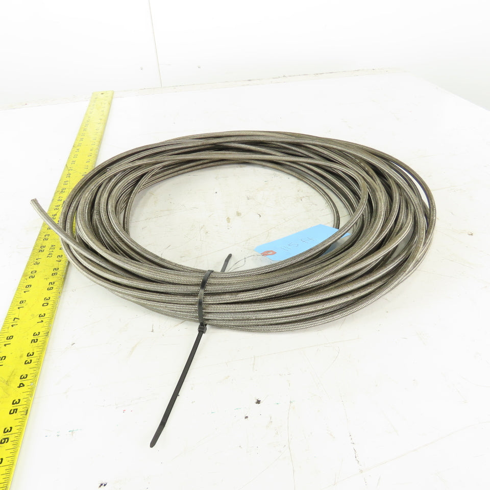 7/32 ID x 5/16" OD  Stainless Steel Braded PTFE Teflon Liner Fuel Hose 115'
