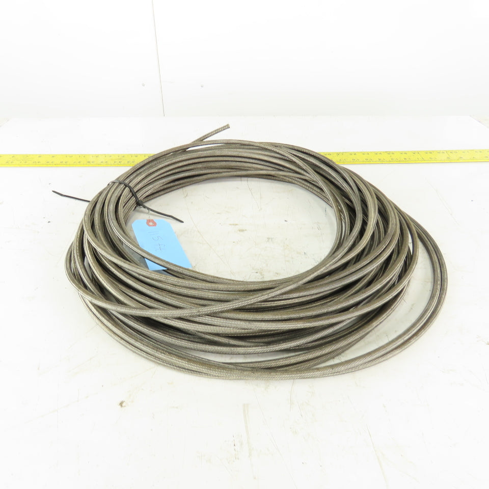 7/32 ID x 5/16" OD  Stainless Steel Braded PTFE Teflon Liner Fuel Hose 115'