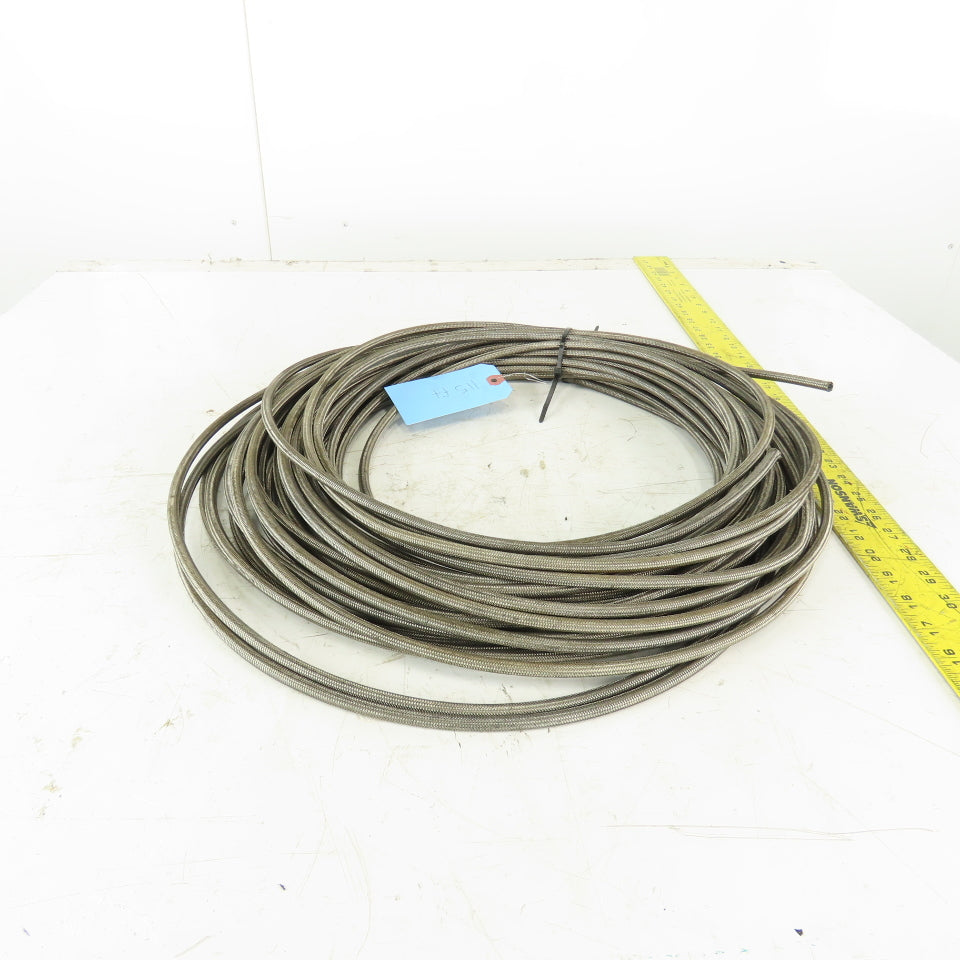 7/32 ID x 5/16" OD  Stainless Steel Braded PTFE Teflon Liner Fuel Hose 115'