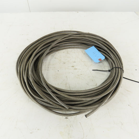 7/32 ID x 5/16" OD  Stainless Steel Braded PTFE Teflon Liner Fuel Hose 115'