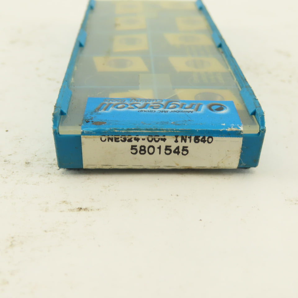 Ingersoll CNE324-004 5801545 Grade IN1540 Cutting Tool Inserts Lot Of 10 NIB