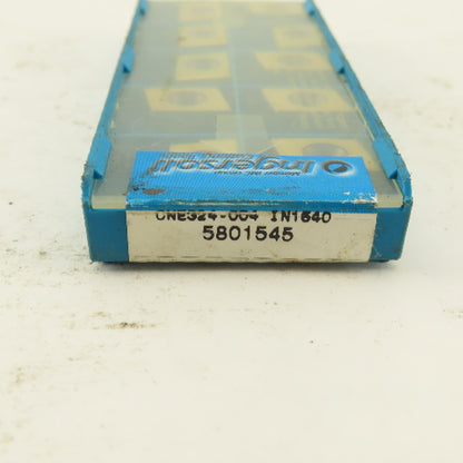 Ingersoll CNE324-004 5801545 Grade IN1540 Cutting Tool Inserts Lot Of 10 NIB