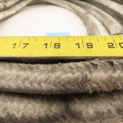 3/4" Square Fiber Braided Heat Door Packing Insulation Material 32'